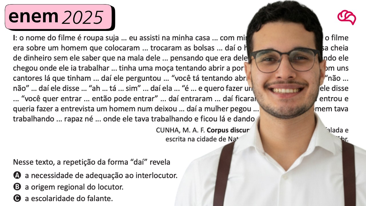 Resolução em Vídeo — Questão 36 ENEM 2025