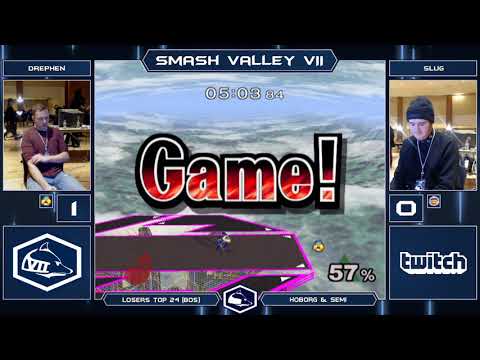 Smash Valley VII Melee Singles - Drephen (Sheik) vs SluG (Climbers) - Losers Top 24