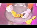 Coca Cola Lemon Ice Cream Rolls Turning Cola Lemonade Drink Into Fresh Beverage Ice Cream ASMR