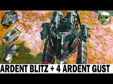 ARDENT BLITZ & 4 ARDENT GUST MK2 + PILOT CLIVE VICIOUS WAR ROBOTS MAX GAMEPLAY