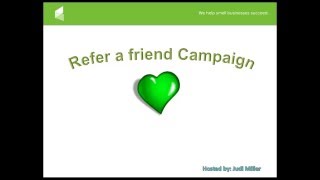 Create a Refer a Friend Campaign