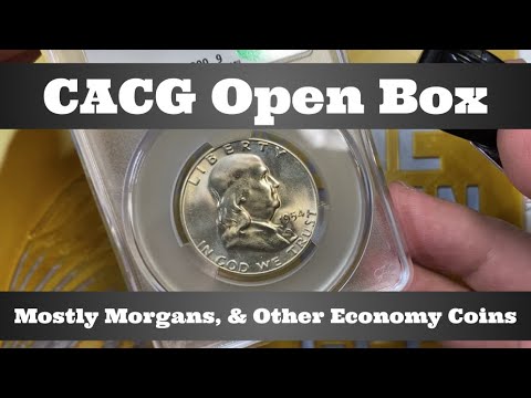 CAC Grading (CACG) Open Box - Mostly Morgans, & Other Economy Coins