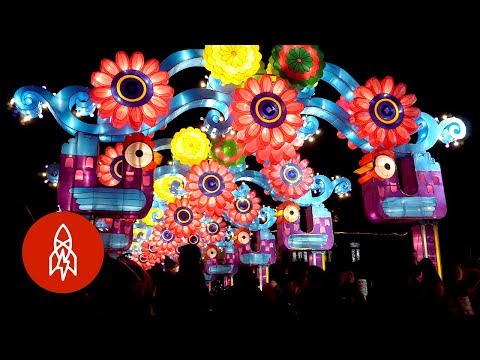 Lighting up the sky with chinese lanterns