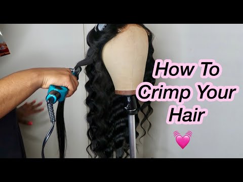 How To Crimp Your Hair Using Bed Head Wave Artist Deep...