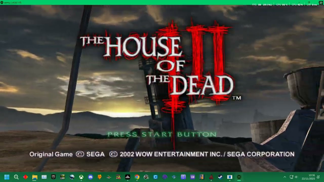 SEGA THE HOUSE OF THE DEAD 3 - ARCADE MODE - STAGE 1-1 - xemu 2025