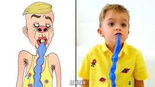Vlad and Niki Play With Balloons + Four Color Playhouse + Explore Mom's Ice Cream Truck Drawing Meme