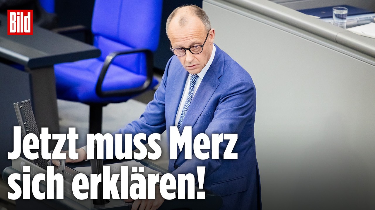 🔴 Friedrich Merz stellt sich im Bundestag – Jetzt muss sich der Kanzler erklären | JETZT LIVE