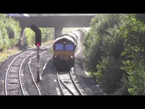 66006 passes Tuffley Jn with a diverted Margam to Round Oak steels 16/10/2013