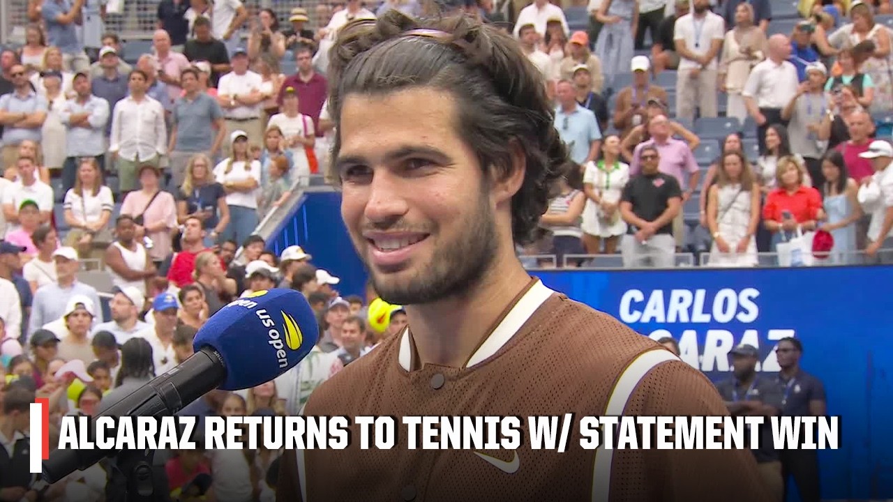 Carlos Alcaraz is 'happy' to return to tennis and compete at the 2026 US Open 👏