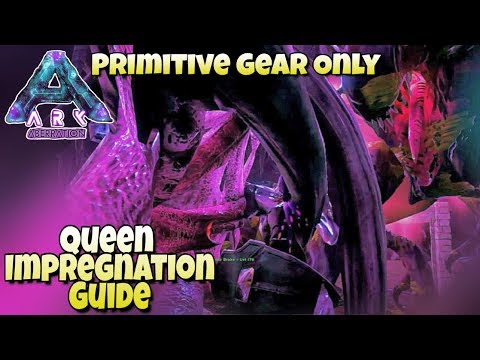 Easy Reaper Queen Impregnation Guide - All Primitive Gear - Ark Aberration Tutorial