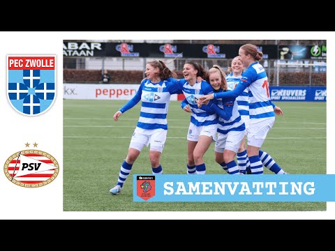 Samenvatting PEC Zwolle Vrouwen - PSV Vrouwen | Vrouwen Eredivisie