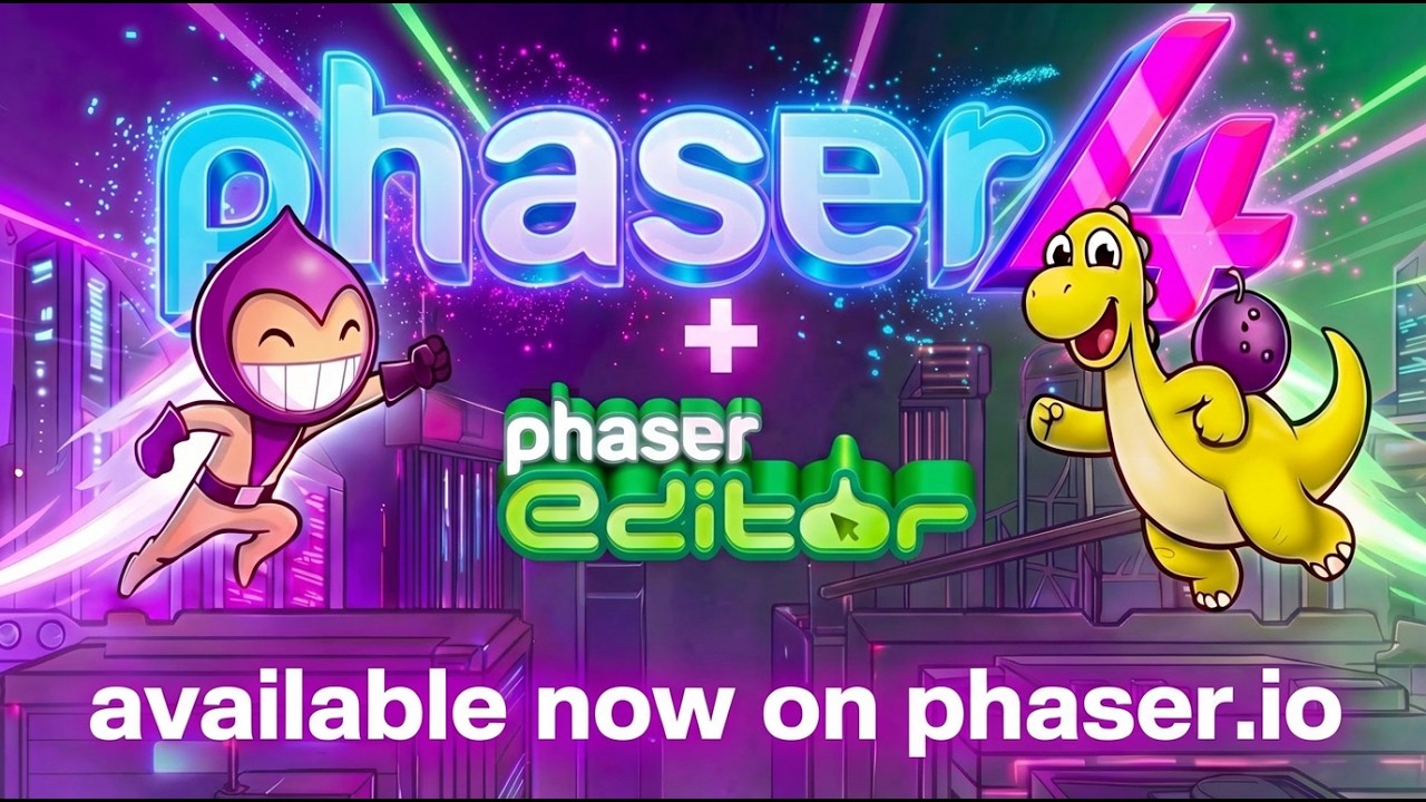 🎆 Phaser 4 Is Here! 🎂 | New Renderer, GPU Sprites, Filters & More ⚡️🌈✨ | Full Overview