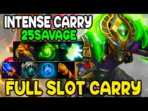 INTENSE 25SAVAGE - CARRY FACELESS VOID - FULL SLOT MAX TALENT - DOTA 2 GAMEPLAY