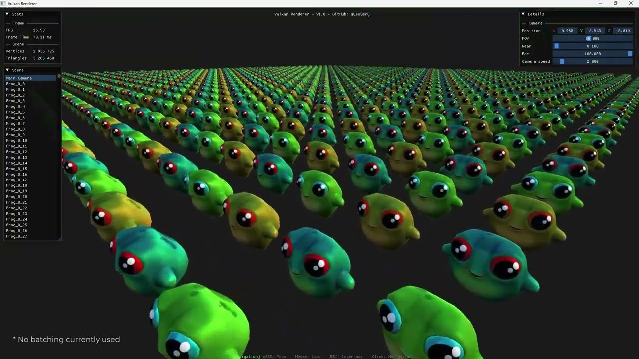 Thumbnail for C++ Vulkan Renderer - demo video