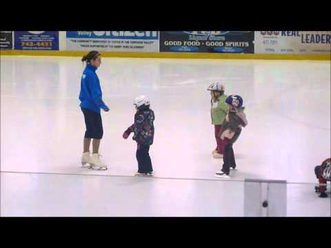 Hannah's First Skating Lesson.wmv