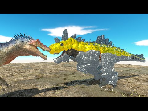 T-Rex Golden Back vs Every Unit - Animal Revolt Battle Simulator Gameplay