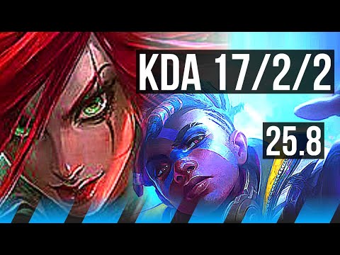 KATARINA vs EKKO (MID) | 6 solo kills, 17/2/2, Legendary | EUW Diamond | 25.8