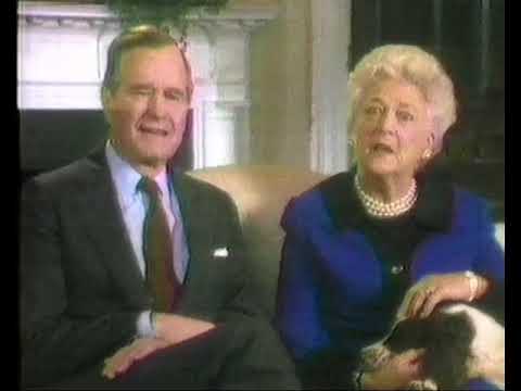 Cartoon All Stars to the Rescue Promo - George Bush, Barbara Bush - CBS, 1990