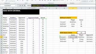 EAF #23 - Find the Max value in a dataset using criteria - MAX IF Array formula