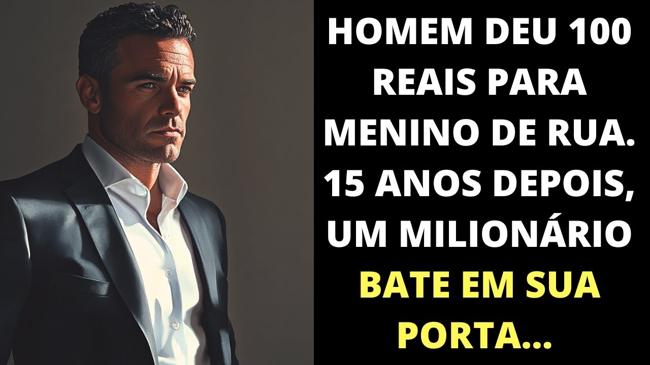 Homem deu cem reais para um menino de rua. 15 anos depois, um milionário toca a campainha