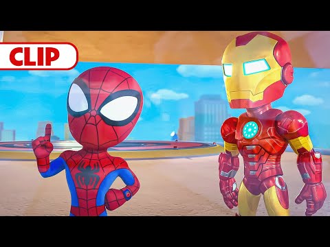 Spidey and Iron Man vs Doc Ock | Marvel's Spidey and his Amazing Friends |@disneyjunior​