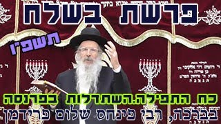 פרשת בשלח תשפו-הרב פינחס שלום פרידמן-כח התפילה. השתדלות בפרנסה