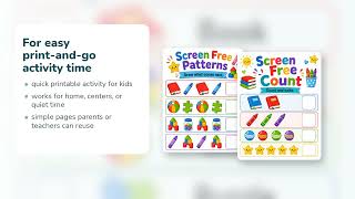 Screen Free Summer Pages | Screen Free Activities for Kids | Printable PDF | Etsy | 09