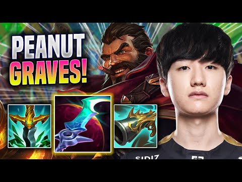 PEANUT DESTROYING WITH GRAVES! - GEN Peanut Plays Graves JUNGLE vs Kindred! | Season 2022