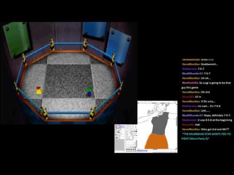 Mario Party 3 Plays as MK404 Draws | Creepy Cavern