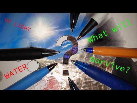 Best ballpoint pen for drawing: Ink lightfastness and durability