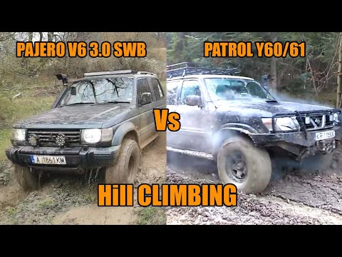 Nissan PATROL Vs Mitsubishi PAJERO Hard Hill Climb Racing | SUV OFF ROAD 4x4