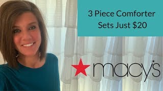 Macy's: 3 Piece Comforter Sets $20 in Any Size!