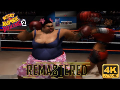 READY 2 RUMBLE BOXING: ROUND 2 - 5 Fights Gameplay Remastered PS2 4K