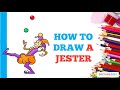 How To Draw A Jester In A Few Easy Steps Drawing Tutorial For Beginner Artists