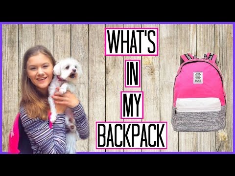 What's In My Backpack 2016! Victoria's Secret PINK Campus Backpack! Video