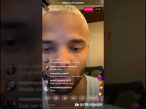 MC Zaac mostra sua música com Gabily em live