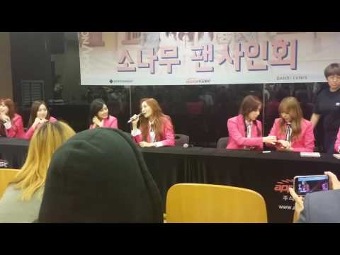 160716 Sonamoo fansign 6 ending talk Nahyun