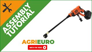Black & Decker BCPC18D1 Battery Powered Spray Gun Pressure Washer - 5in1 nozzle - Assembly tutorial