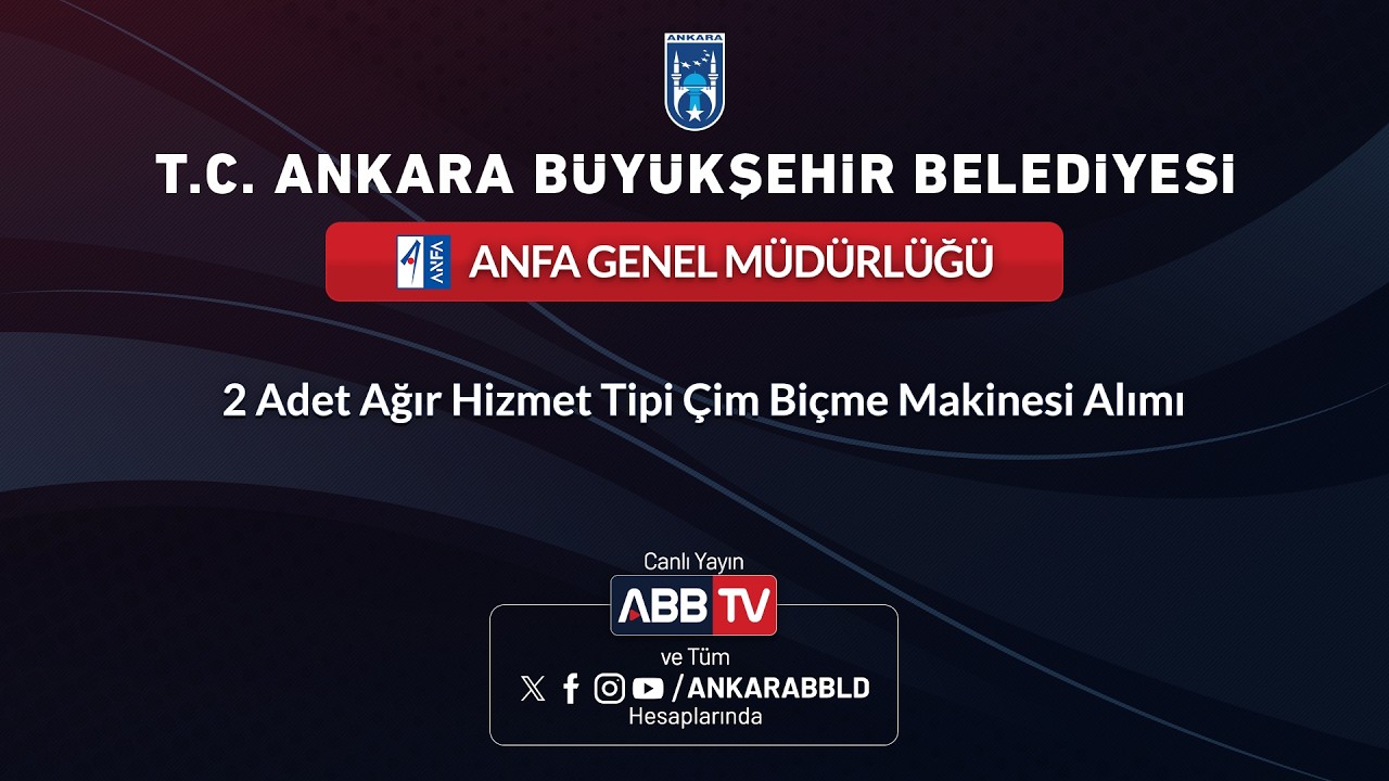 ANFA GENEL MÜDÜRLÜĞÜ - 2 Adet Ağır Hizmet Tipi Çim Biçme Makinesi Alımı