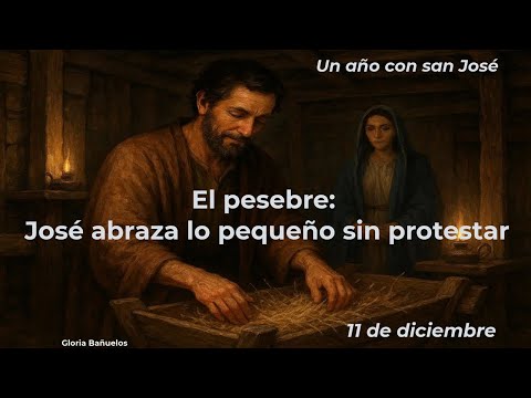 Un año con San José (11 de diciembre)   "ABRAZAR EL PESEBRE"