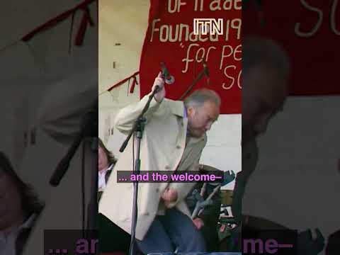 George Galloway Egged Over Alleged Ties to Saddam Hussein (2003)