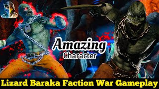Lizard Baraka faction War Gameplay Review | He is 🤩 amazing...| MK Mobile