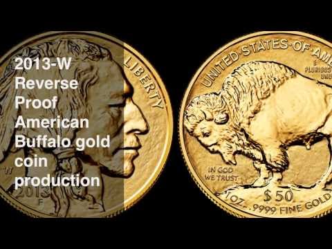 Reverse Proof 2013-W American Buffalo $50 gold coin production | Coin World