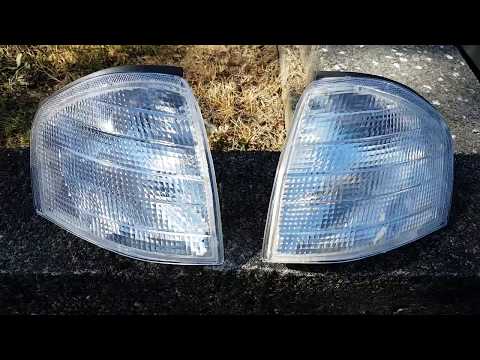 HOW TO INSTALL EBAY CLEAR CORNER LIGHTS ON A MERCEDES W202 C280 C240 C230 C43 C36