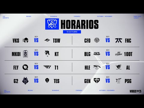 SUIZO - DÍA 1 - WORLDS - 2025 - LEAGUE OF LEGENDS