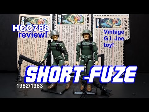 HCC788 - 1982/1983 Mortar Soldier SHORT-FUZE! Vintage G.I. Joe toy review! S03E10