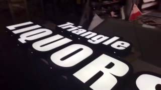 Channel letter triangle