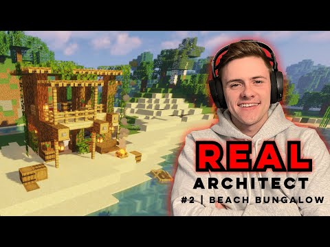 REAL ARCHITECT: MINECRAFT BEACH HOUSE | How To Build (#2)