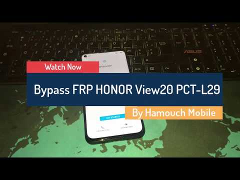 Bypass Google Account HONOR View20 PCT L29