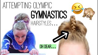 Attempting Olympic Gymnasts Hairstyles